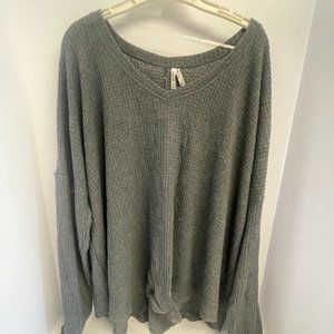 Mudd sweater long sleeve grey 3x NWT - L655